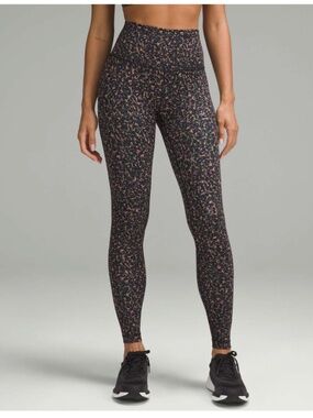 Lululemon Wunder Train High-Rise Tight 28" Fluctuate Micro Pink Multi 10